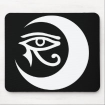 LunaSees Logo Mousepad (white / black eye) mousepads