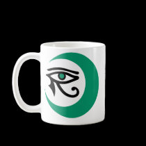 LunaSees Logo Mug (2 sided: jade/black, jade eye) mugs