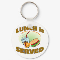 Lunch Is Served keychains by OneStopGiftShop Lunch Is Served keychains