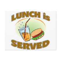 Lunch Is Served postcards