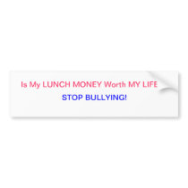 LUNCH MONEY BUMPER STICKERS