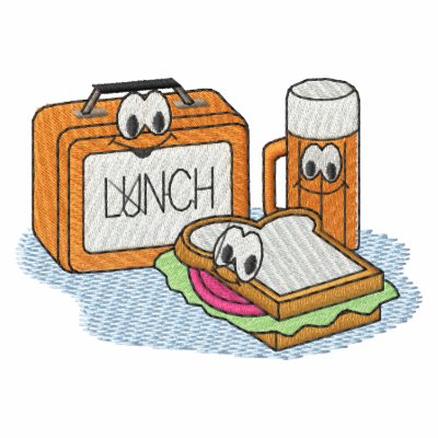 Lunch Time Embroidered Hoody Lunch Time Embroidered Hoody