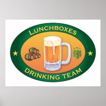 Lunchboxes Drinking Team Posters