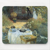 Luncheon by Claude Monet, Vintage Impressionism Mousepads