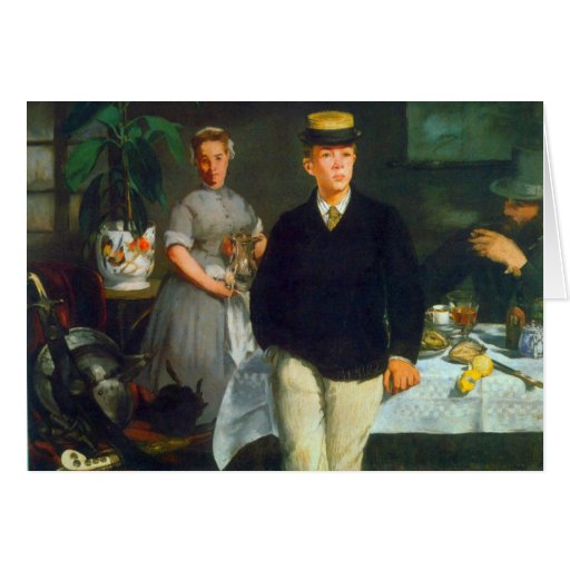 Luncheon by Edouard Manet Greeting Card