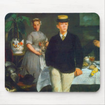 Luncheon by Edouard Manet Mousepad