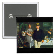 Luncheon by Edouard Manet Pin