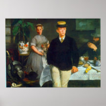 Luncheon by Edouard Manet Poster