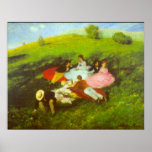 Luncheon by Pal Szinyei Merse Print