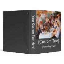 Luncheon of the Boating Party Vinyl Binders