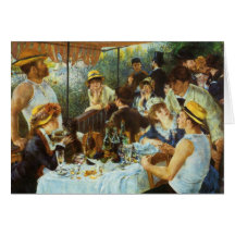Luncheon of the Boating Party by Pierre Renoir Cards