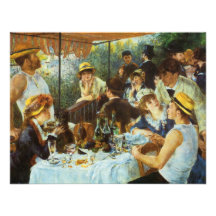 Luncheon of the Boating Party by Pierre Renoir Personalized Announcements