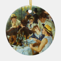 Luncheon of the Boating Party by Pierre Renoir Christmas Ornaments