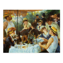 Luncheon of the Boating Party by Pierre Renoir Postcard