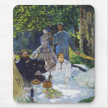 Luncheon on the Grass, Center Panel Claude Monet Mousepad