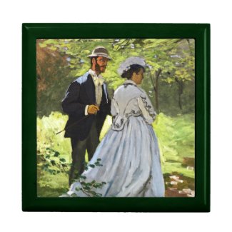 Luncheon on the Grass Claude Monet Trinket Boxes