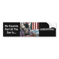 Lunchtime Bumper Sticker bumper stickers