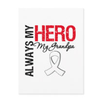 Lung & Bone Cancer - Always My Hero My Grandpa Post Cards