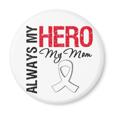 Lung & Bone Cancer - Always My Hero My Mom refrigerator magnet