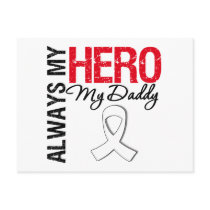 Lung Cancer - Always My Hero My Daddy Post Card