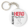 Lung Cancer - Always My Hero My Grandma Keychain