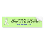 Lung Cancer Awareness Bumper Sticker