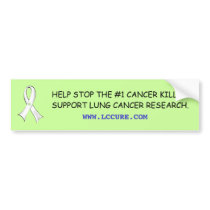 Lung Cancer Awareness Bumper Sticker bumper stickers
