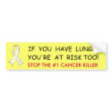 Lung Cancer Awareness Bumper Sticker