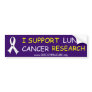 Lung Cancer Awareness Bumper Sticker-blue
