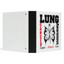 Lung Cancer Awareness Butterfly Binder by giftsforawareness Lung Cancer Awareness Butterfly Binder