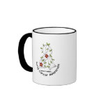 Lung Cancer Awareness FLOWER RIBBON 1 Coffee Mug