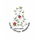Lung Cancer Awareness FLOWER RIBBON 1 t-shirts