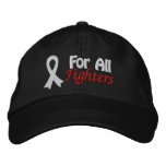 Lung Cancer Awareness For All Fighters Embroidered Hat