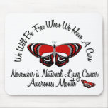 Lung Cancer Awareness Month Butterfly 1.2 Mouse Pads