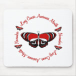 Lung Cancer Awareness Month Butterfly 1.3 Mousepads