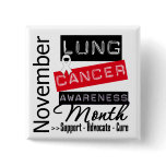 Lung Cancer Awareness Month Pinback Button