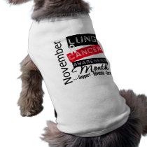 Lung Cancer Awareness Month Pet Tshirt