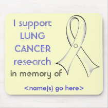 Lung Cancer Awareness Personalizable Mousepad mousepads