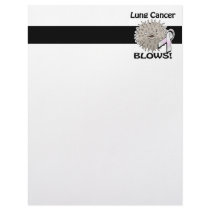 Lung Cancer Blows Awareness Design Letterhead