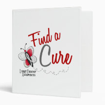 Lung Cancer Butterfly 2 Find A Cure Binder