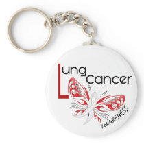 Lung Cancer BUTTERFLY 3.1 Key Chains