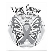 Lung Cancer Butterfly 3 posters by fightcancertees Lung Cancer Butterfly 3 posters