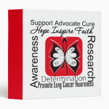 Lung Cancer Butterfly Inspirations Binder