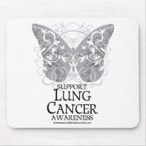 Lung Cancer Butterfly Mouse Pad