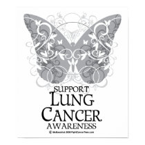 Lung Cancer Butterfly posters by fightcancertees Lung Cancer Butterfly posters