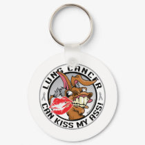 Lung Cancer Can Kiss My Ass keychains by fightcancertees Lung Cancer Can Kiss My Ass keychains