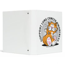Lung Cancer Cat binders by fightcancertees Lung Cancer Cat binders