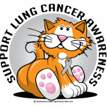 Lung Cancer Cat Photo Cut Outs