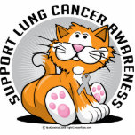 Lung Cancer Cat Photo Cut Outs