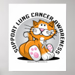 Lung Cancer Cat posters